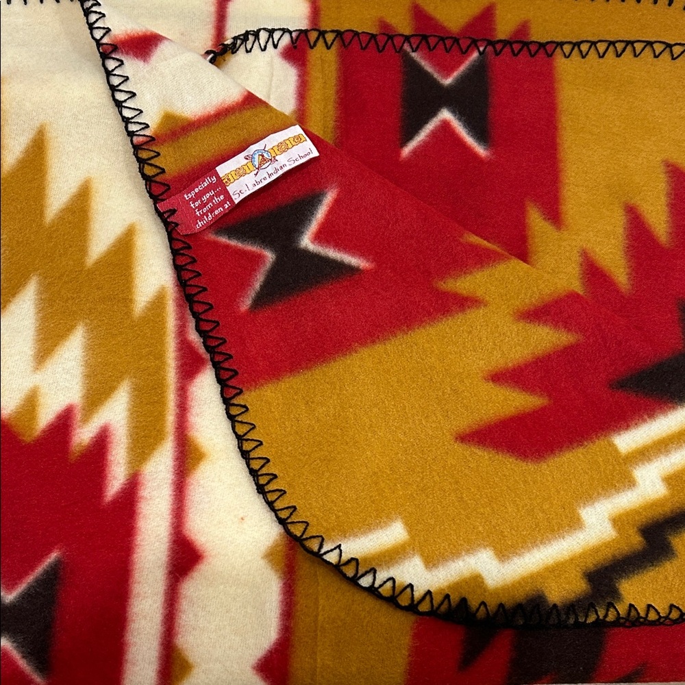 St Labre Indian School Lap Blanket Throws Montana, Southwestern Aztec